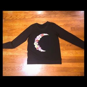 ZYIA floral moon sweater